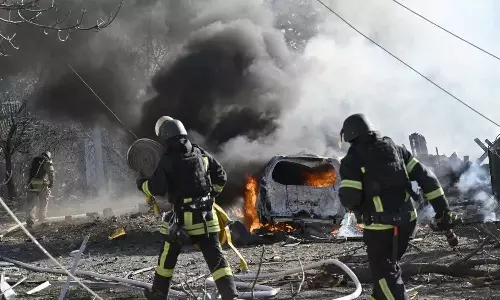 உக்ரைன் அனல்மின் நிலையம் மீது 143 டிரோன்களை ஏவி தாக்குதல் நடத்திய ரஷியா