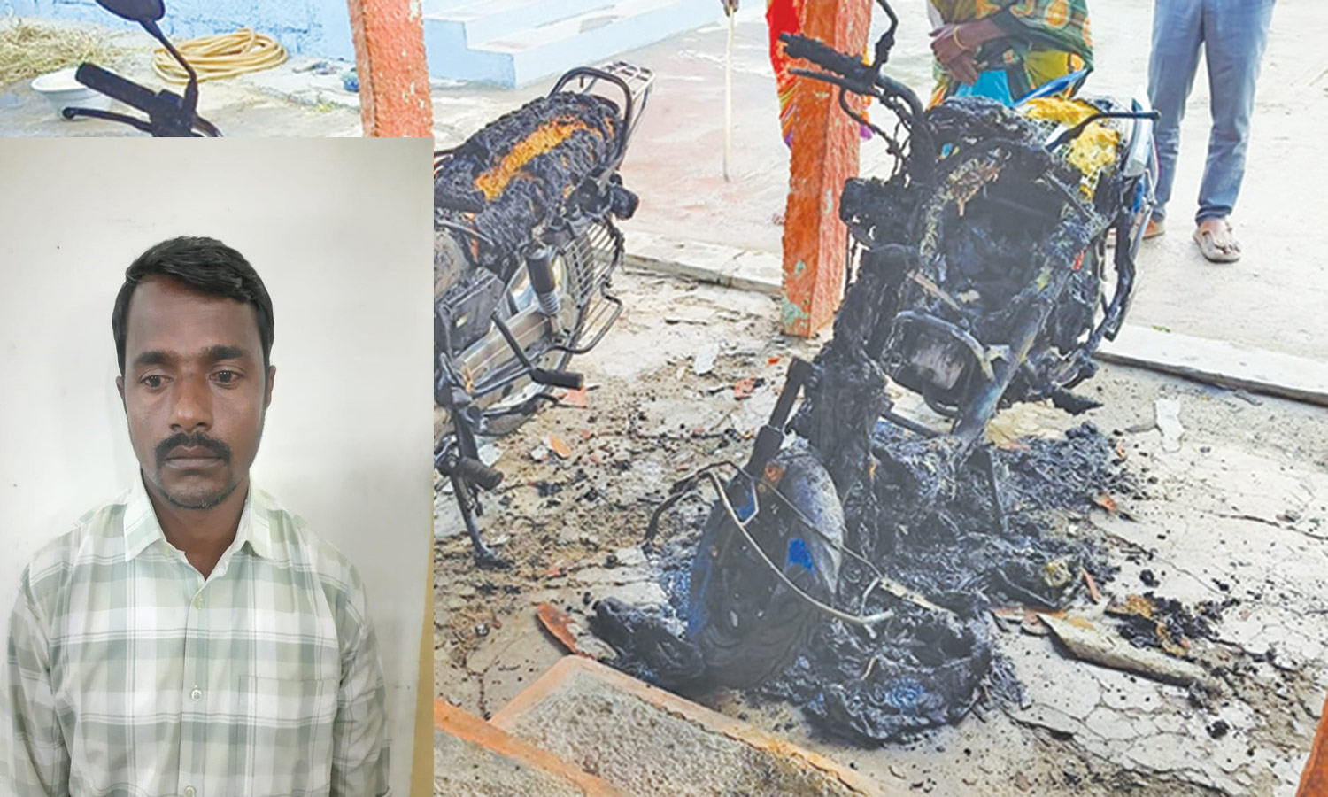 தருமபுரி அருகே 3 வாகனங்களுக்கு தீ வைத்தவர் கைது தருமபுரி அருகே 3 வாகனங்களுக்கு தீ வைத்தவர் கைது