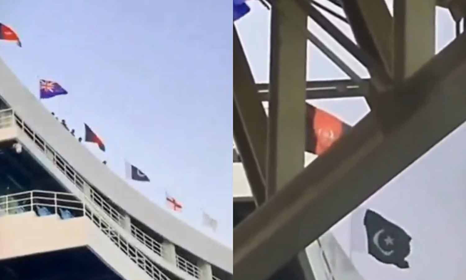 வீடியோ: சாம்பியன்ஸ் டிராபி: காரச்சி ஸ்டேடியத்தில் இந்திய கொடி மிஸ்ஸிங்- புது சர்ச்சை