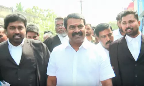 அவதூறு வழக்கு- விக்கிரவாண்டி நீதிமன்றத்தில் சீமான் ஆஜர்