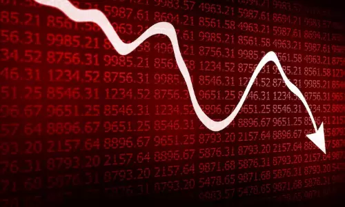 பங்குச்சந்தை சரிவுடன் தொடக்கம்.. அடிவாங்கிய சென்செக்ஸ் -  நிஃப்டி!