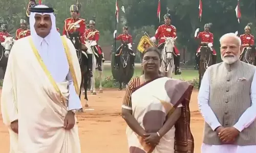 VIDEO: குடியரசு தலைவர் திரவுபதி முர்முவை சந்தித்த கத்தார் அமீர்