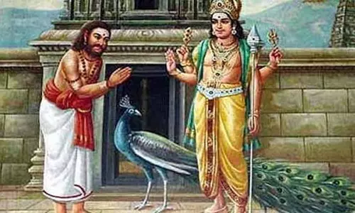 அருணகிரிநாதருக்கு காட்சியளித்த முருகர்!