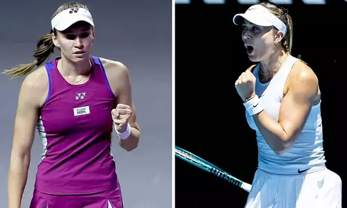 துபாய் ஓபன் டென்னிஸ்: ரிபாகினா, படோசா முதல் சுற்றில் வெற்றி