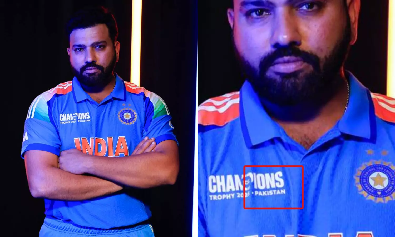 சாம்பியன்ஸ் டிராபி: இந்திய ஜெர்சியில் பாக். பெயர் - ரசிகர்கள் அதிர்ச்சி சாம்பியன்ஸ் டிராபி: இந்திய ஜெர்சியில் பாக். பெயர் - ரசிகர்கள் அதிர்ச்சி