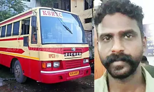 பஸ்சை தவறவிட்டதால்... டெப்போவில் நின்ற பஸ்சை எடுத்துச் செல்ல முயன்ற போதை வாலிபர்