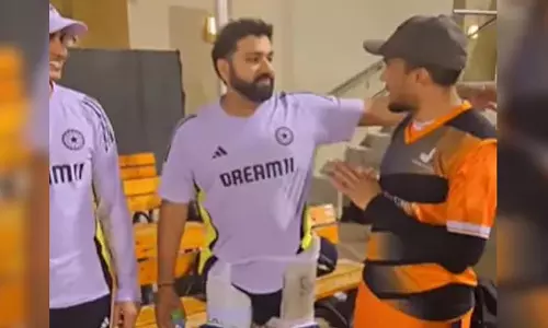 என்னுடைய காலை உடைக்க முயற்சி செய்தீர்கள்: பாகிஸ்தான் நெட்-பவுலரை பாராட்டிய ரோகித் சர்மா