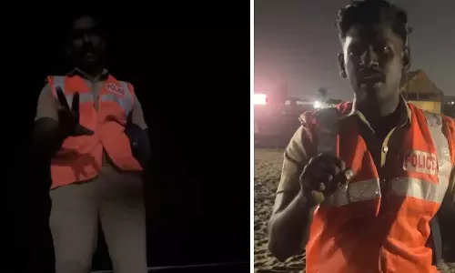 VIDEO: மெரினா கடற்கரையில் நீங்கள் கணவன் மனைவியா? என பெண்ணிடம் கேட்ட காவலர் பணியிட மாற்றம்