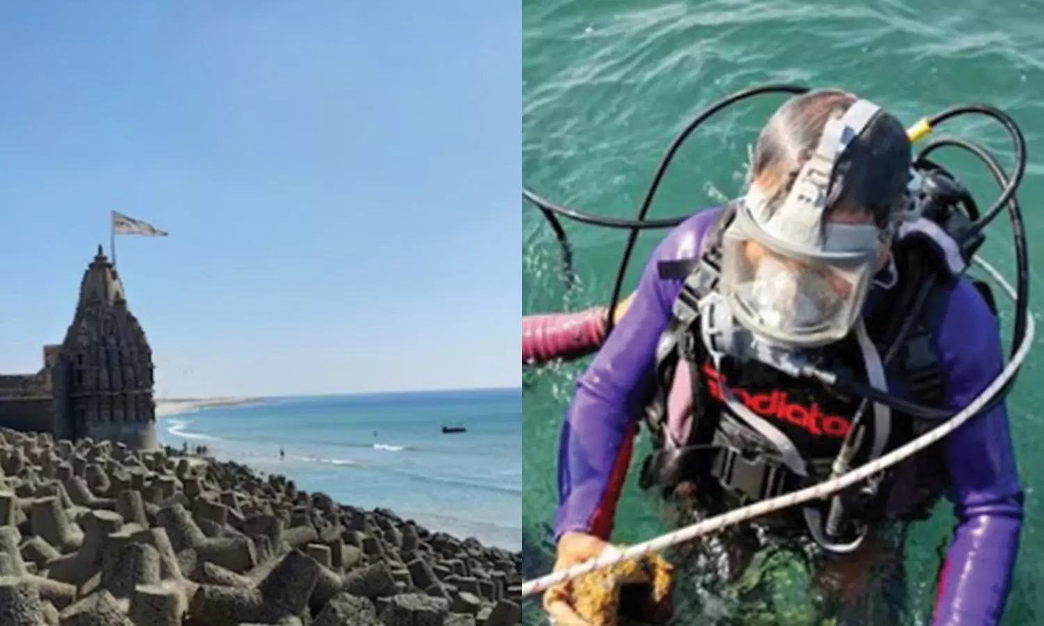 கிருஷ்ணரின் கர்மபூமி என போற்றப்படும் துவாரகா கடலில் அகழாய்வு தொடக்கம்