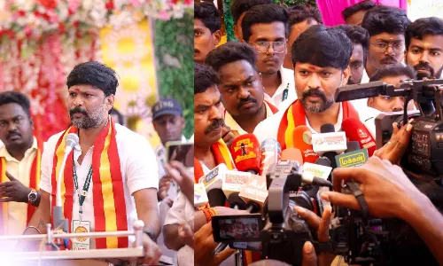 தமிழக வெற்றிக் கழகம் கட்சிக்கு உலக தமிழர்களிடம் பெரிய வரவேற்பு உள்ளது - நடிகர் சௌந்தரராஜா