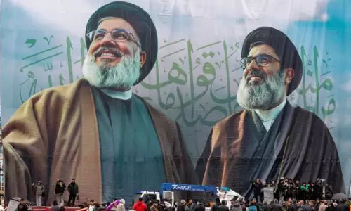 கொல்லப்பட்ட 4 மாதங்களுக்கு பின் லெபனானில் நடைபெறும் ஹசன் நஸ்ரல்லா இறுதிச்சடங்கு - பலர் பங்கேற்பு