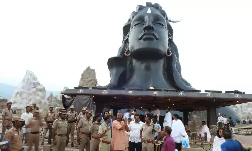 ஈஷா மகா சிவராத்திரி விழாவில் அமித்ஷா பங்கேற்பு- போலீஸ் ஐ.ஜி. ஆய்வு