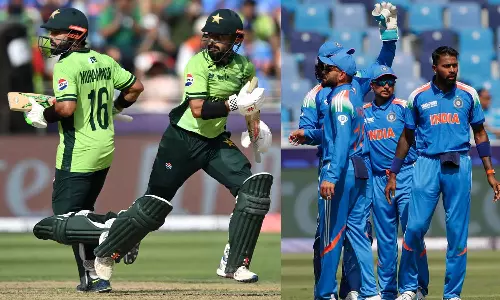 சாம்பியன்ஸ் டிராபி: இந்தியாவுக்கு 242 ரன்கள் இலக்கு நிர்ணயித்த பாகிஸ்தான்