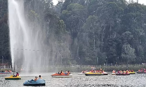 அதிகரிக்கும் கோடை வெப்பம்- வார நாட்களிலும் கொடைக்கானலுக்கு படையெடுக்கும் சுற்றுலா பயணிகள்