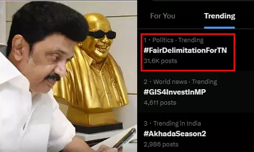 தொகுதி மறுசீரமைப்பு: தேசிய அளவில் ட்ரெண்டாகும் #FairDelimitationForTN ஹேஷ்டேக்