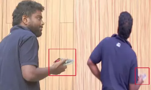 த.வெ.க. தலைவர் விஜய் வீட்டில் செருப்புடன் சேர்த்து மர்ம பொருள் வீசிய நபர் - பரபரப்பு