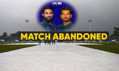 சாம்பியன்ஸ் டிராபி: பாகிஸ்தான்- வங்கதேசம் போட்டி மழையால் கைவிடப்பட்டது