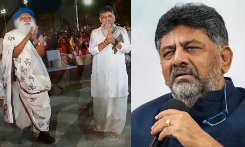 சத்குருவை சந்தித்த விவகாரம்.. அது என் தனிப்பட்ட நம்பிக்கை - டி.கே. சிவகுமார்