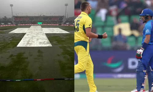 AFG Vs AUS போட்டி மழையால் கைவிடப்பட்டது-அரையிறுதிக்கு ஆஸ்திரேலியா தகுதி