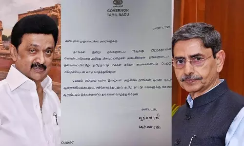 முதலமைச்சருக்கு தமிழில் பிறந்தநாள் வாழ்த்து தெரிவித்த கவர்னர் ஆர்.என்.ரவி