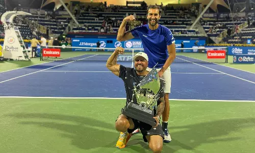 துபாய் ஓபன் டென்னிஸ்: சாம்பியன் பட்டம் வென்றது யூகி பாம்ப்ரி ஜோடி