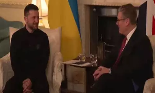 இங்கிலாந்து பிரதமருடன் உக்ரைன் அதிபர் சந்திப்பு: ஆதரவுக்கு நன்றி
