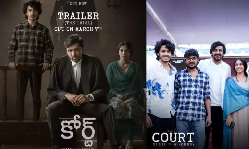 நானி தயாரித்துள்ள `Court படத்தின்  டிரெய்லர் ரிலீஸ் அறிவிப்பு
