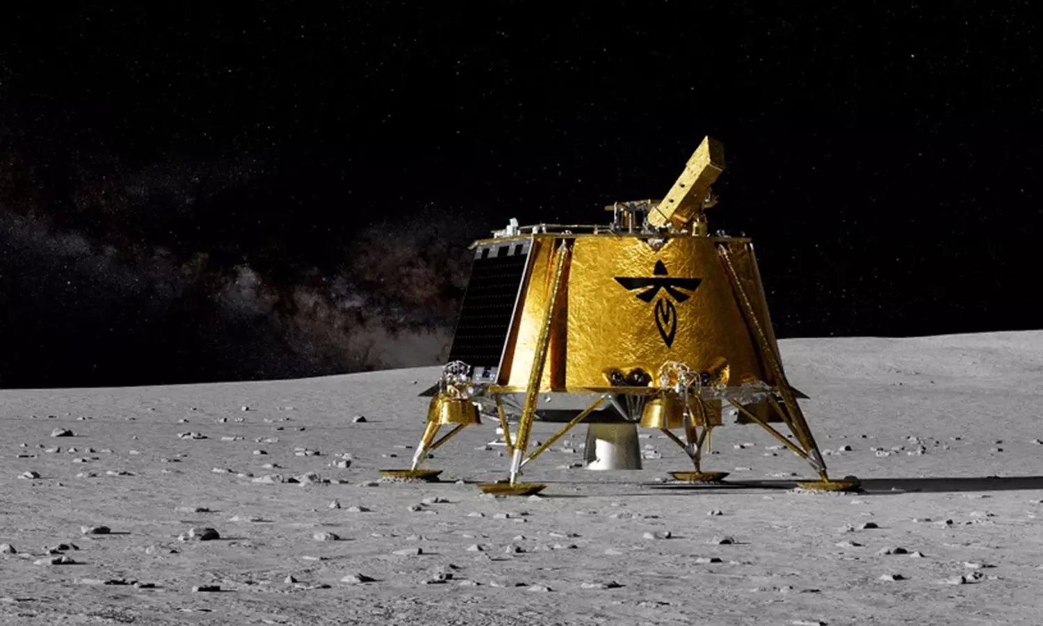 அமெரிக்காவின் தனியார் நிறுவன விண்கலம் நிலவில் வெற்றிகரமாக தரையிறங்கி சாதனை அமெரிக்காவின் தனியார் நிறுவன விண்கலம் நிலவில் வெற்றிகரமாக தரையிறங்கி சாதனை