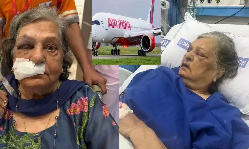 வீல் சேர் தர மறுத்த ஏர் இந்தியா.. நடந்து சென்ற மூதாட்டி கீழே விழுந்து படுகாயம்.. ஐசியுவில் அனுமதி