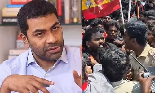 தமிழக அரசு பெண்களை பாதுகாக்க உள்ளதா? அல்லது மக்கள் போராட்டங்களை ஒடுக்க உள்ளதா?- ஆதவ் அர்ஜூனா