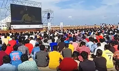 மெரினா, பெசன்ட்நகர் கடற்கரையில் திரையிடப்படும் இந்தியா, நியூசிலாந்து போட்டி