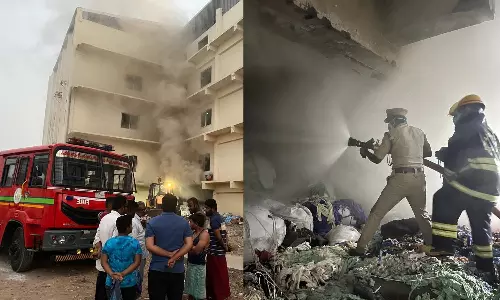 திருப்பூரில் பயங்கர தீ விபத்து: பல லட்சம் மதிப்புள்ள பொருட்கள் சேதம்