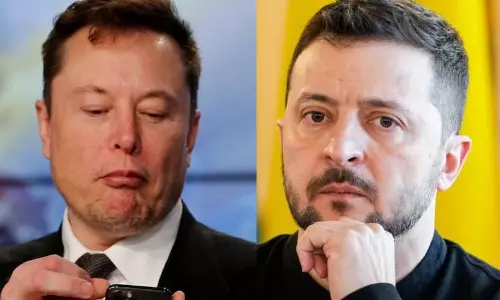 நான் மட்டும் அந்த பட்டனை தட்டினால் மொத்த உக்ரைனும் முடங்கும் - ஜெலன்ஸ்கிக்கு எலான் மஸ்க் மிரட்டல்