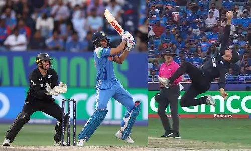 சாம்பியன்ஸ் டிராபி: பிலிப்சின் அபார கேட்சால் கில் அவுட்.. பிரேஸ்வெல் சூழலில் சிக்கிய கோலி