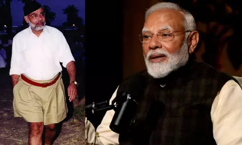 ஆர்.எஸ்.எஸ். வாழ்க்கையின் நோக்கத்தை கற்றுக்கொடுத்தது - பிரதமர் மோடி
