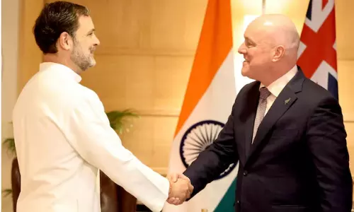 நியூசிலாந்து பிரதமருடன் ராகுல் காந்தி சந்திப்பு.. உலகளாவிய சவால்கள் குறித்து விவாதம்