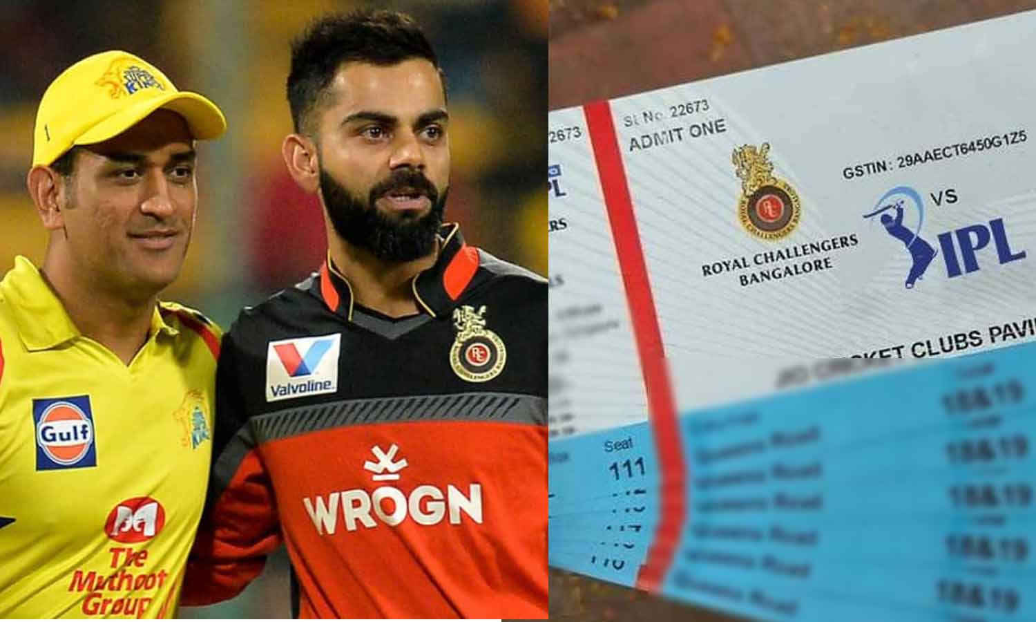 சென்னை-பெங்களூரு போட்டிக்கான டிக்கெட் விற்பனை தொடங்கியது சென்னை-பெங்களூரு போட்டிக்கான டிக்கெட் விற்பனை தொடங்கியது