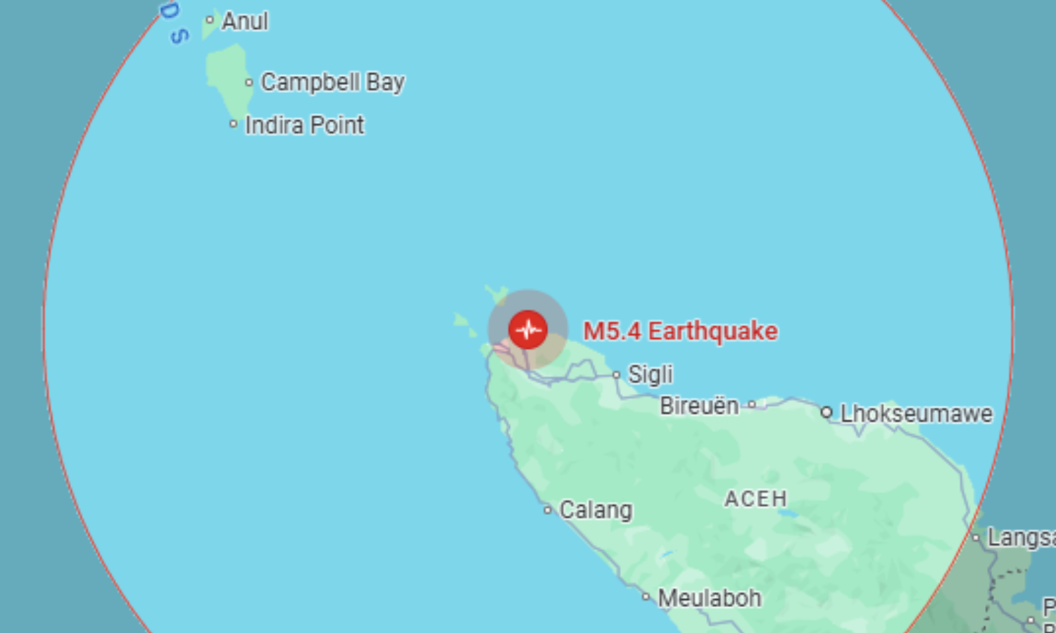 இந்தோனேசியாவில் நிலநடுக்கம் - ரிக்டரில் 5.4 ஆக பதிவானதால் மக்கள் அச்சம்