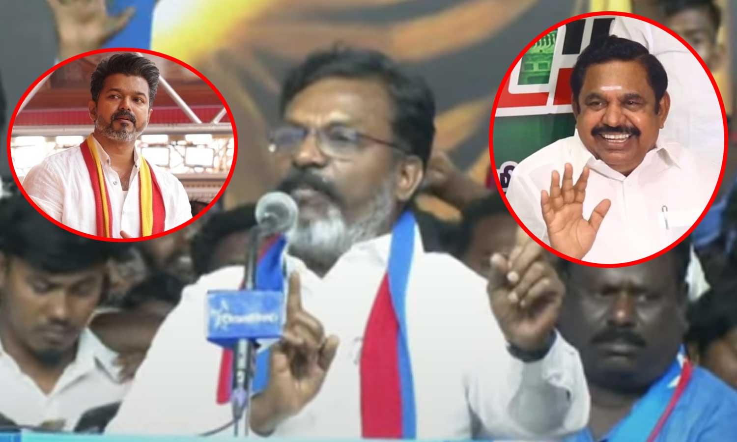 2ம் இடம் யாருக்கு என்பதில் தான் விஜய்க்கும் இபிஎஸ்-க்கும் போட்டி - திருமாவளவன்