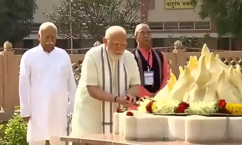 ஆர்.எஸ்.எஸ். தலைவர்களுடன் பிரதமர் மோடி சந்திப்பு- பா.ஜ.க. தேசிய தலைவர் தேர்வு குறித்து பேச்சு