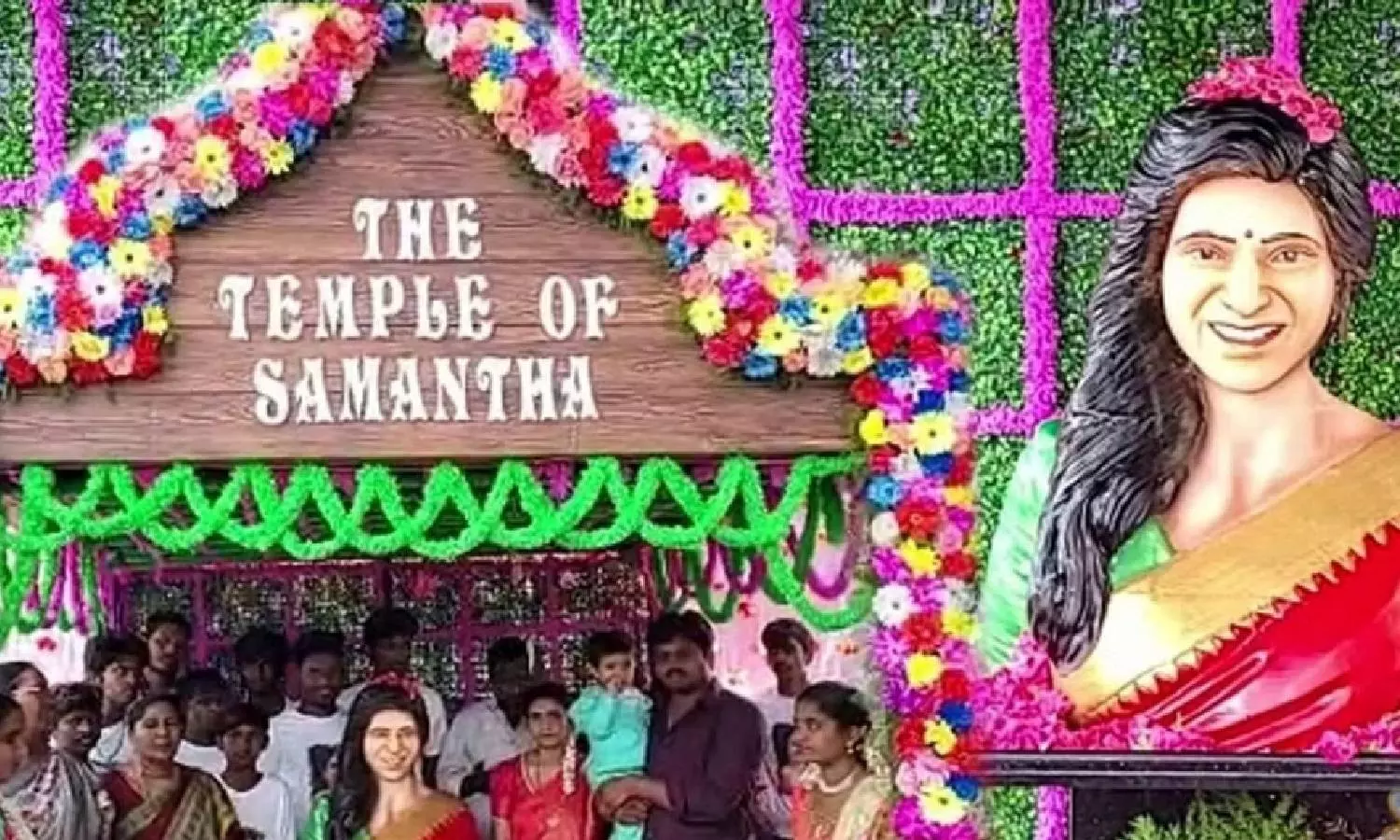 குஷ்புவை தொடர்ந்து சமந்தாவுக்கு கோவில் கட்டிய ரசிகர் குஷ்புவை தொடர்ந்து சமந்தாவுக்கு கோவில் கட்டிய ரசிகர்