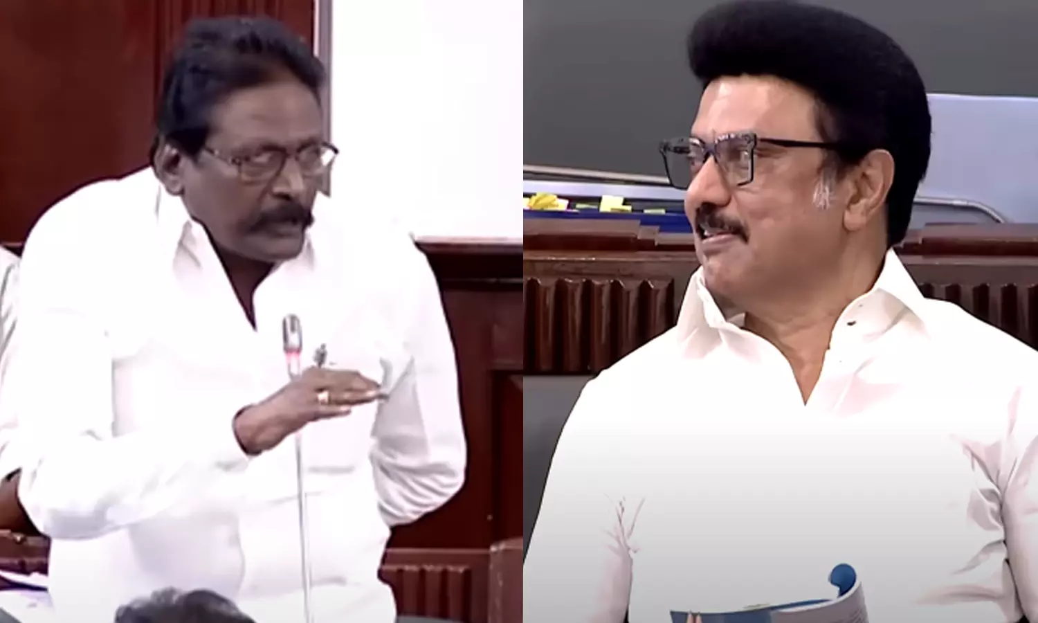 தமிழக சட்டசபையில் சீர்காழி மாப்பிள்ளை என்று அழைத்த எம்எல்ஏ- புன்னகைத்த மு.க.ஸ்டாலின் தமிழக சட்டசபையில் சீர்காழி மாப்பிள்ளை என்று அழைத்த எம்எல்ஏ- புன்னகைத்த மு.க.ஸ்டாலின்