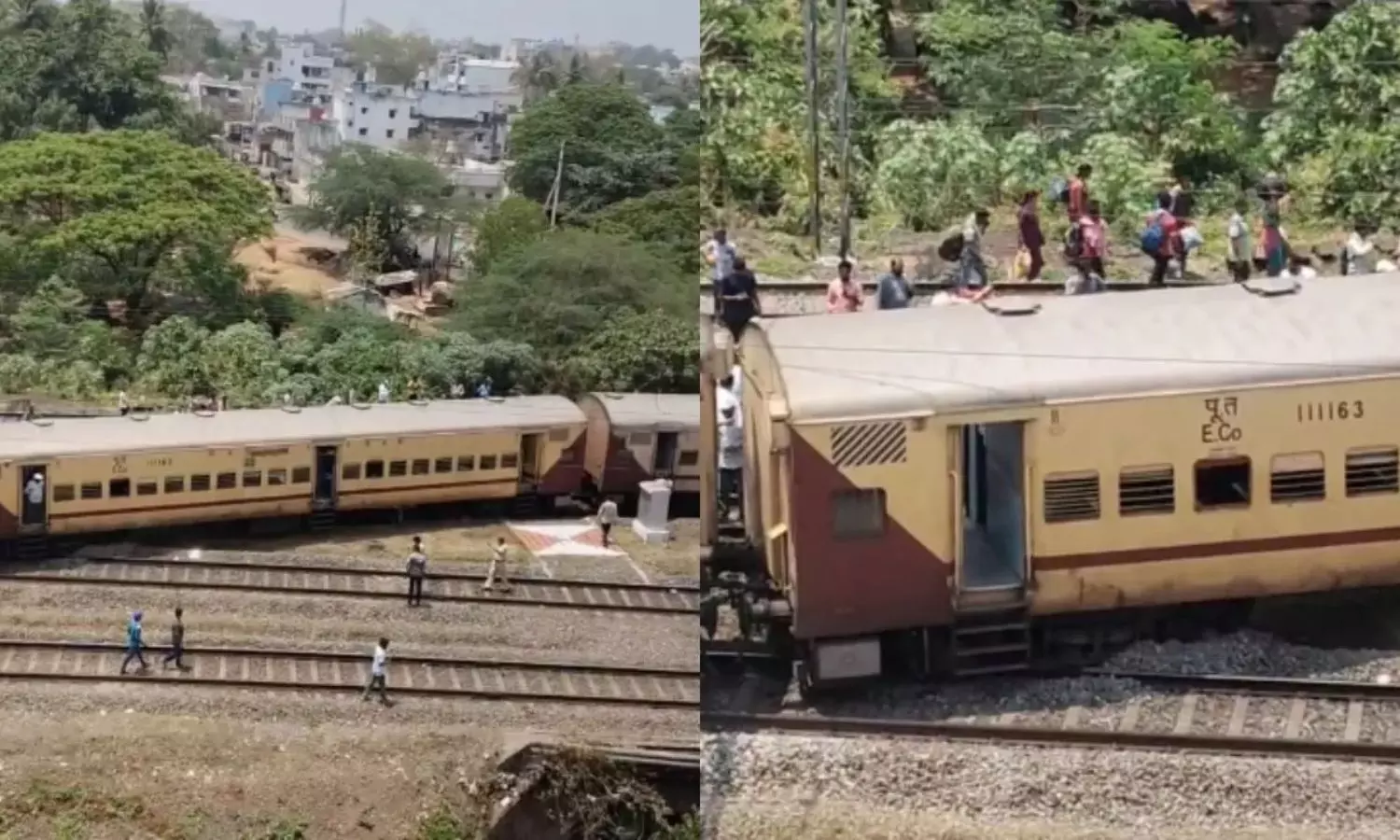 ஆந்திராவில் எக்ஸ்பிரஸ் ரெயில் தடம் புரண்டு விபத்து