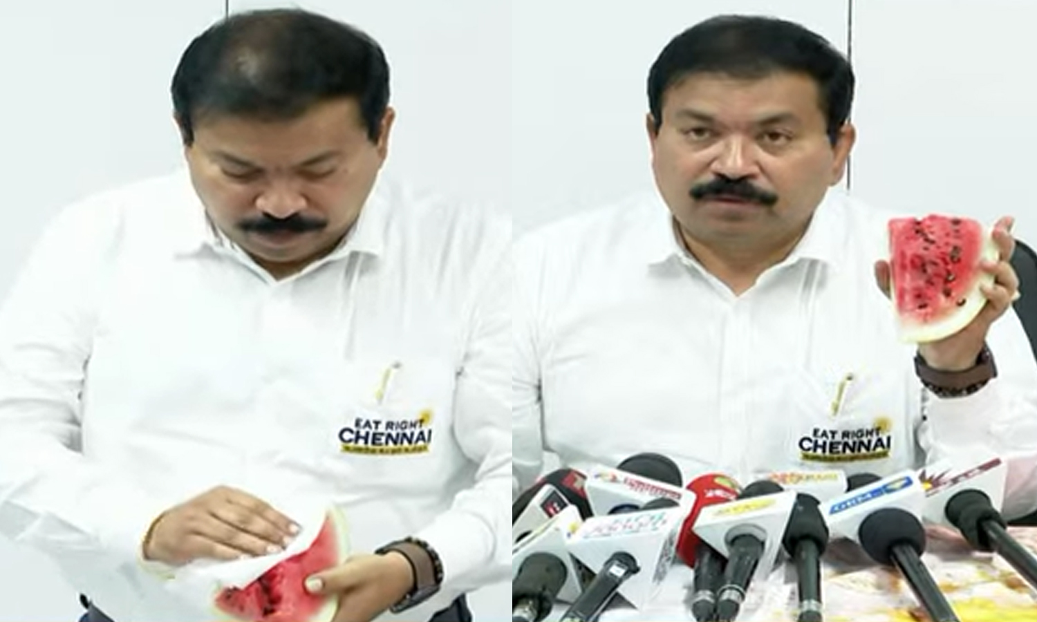 தர்பூசணி பழங்களில் ரசாயன கலப்படமா? உணவு பாதுகாப்பு துறை அதிகாரி சதீஷ் விளக்கம் தர்பூசணி பழங்களில் ரசாயன கலப்படமா? உணவு பாதுகாப்பு துறை அதிகாரி சதீஷ் விளக்கம்