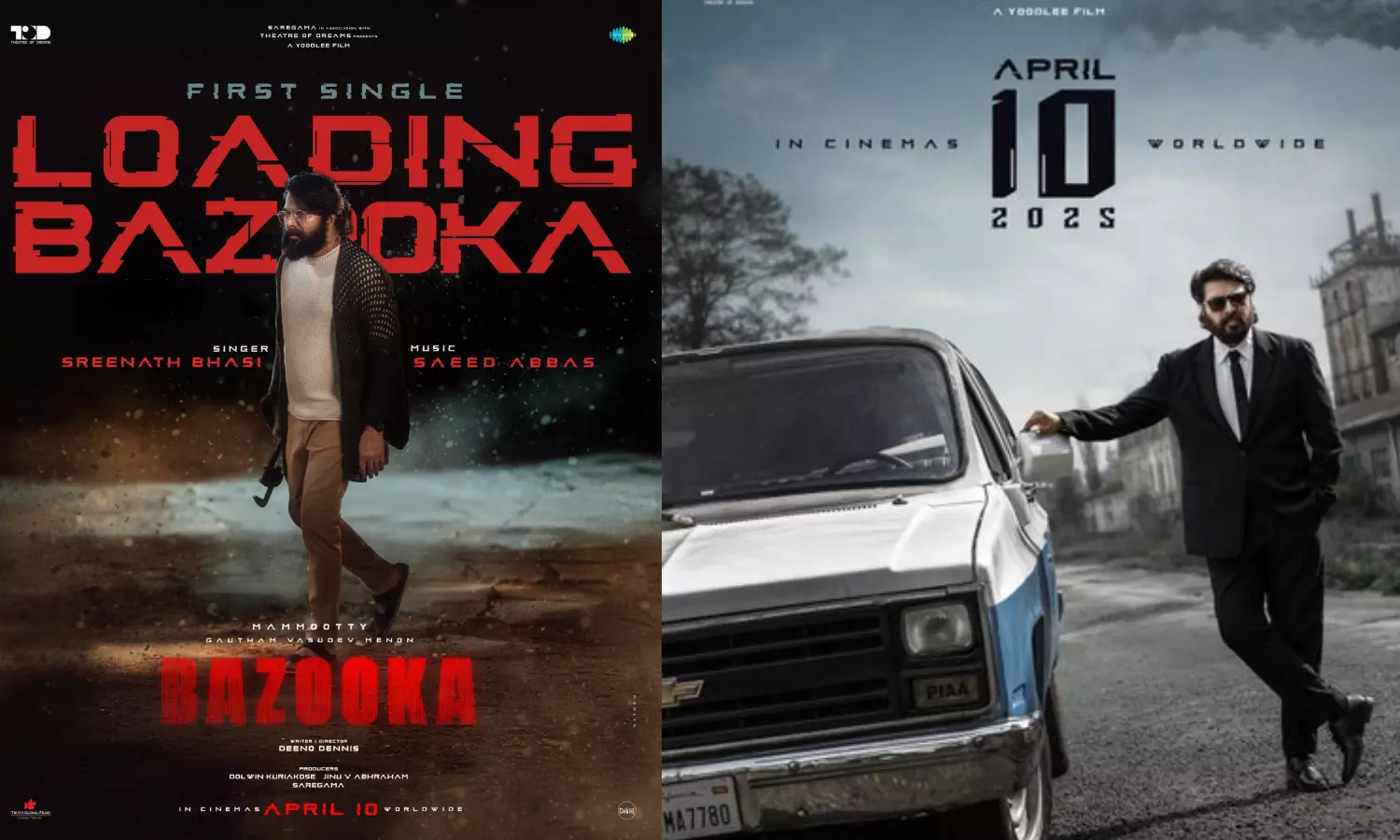 மமூட்டியின் Bazooka படத்தின் ஃபர்ஸ்ட் சிங்கிள் இன்று ரிலீஸ்