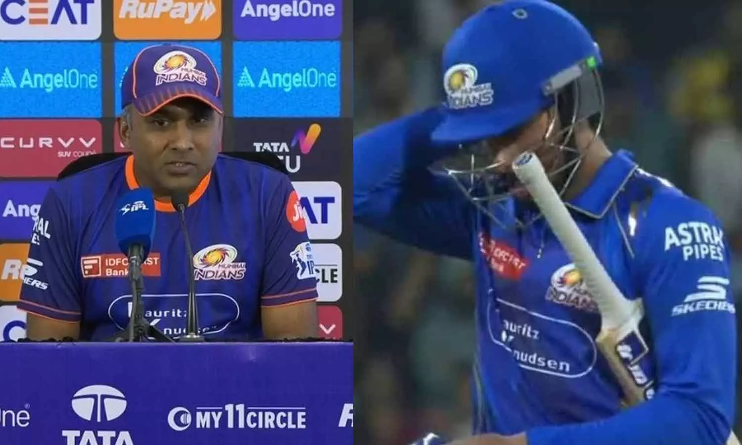 திலக் வர்மா Retired out.. மும்பை பயிற்சியாளர் ஜெயவர்தனே ஓபன் டாக் திலக் வர்மா Retired out.. மும்பை பயிற்சியாளர் ஜெயவர்தனே ஓபன் டாக்