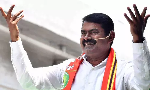 தண்ணி அடிப்பவன் திருவிழா வந்தால் நல்லவனாக நடிப்பது போல.. தேர்தல் நேரத்தில் திமுக நாடகமாடுகிறது- சீமான்