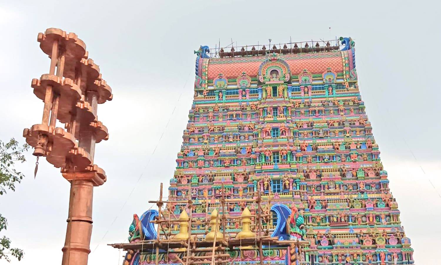 18 ஆண்டுகளுக்கு பிறகு நாளை தென்காசி காசி விஸ்வநாதர் கோவில் கும்பாபிஷேகம்