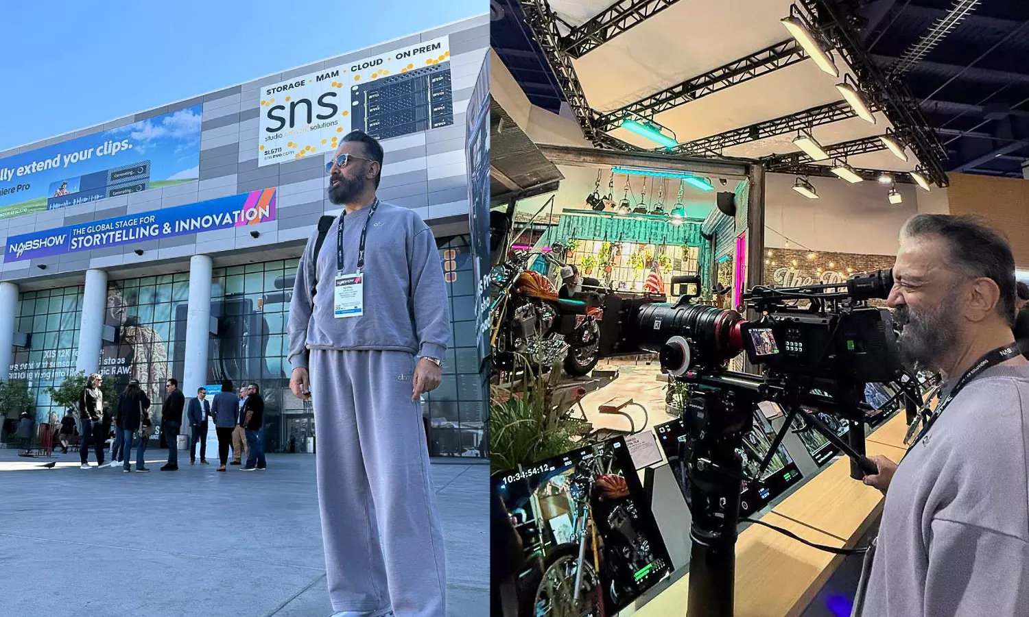 லாஸ் வேகஸில் நடந்த NAB Show 2025-ல் கலந்து கொண்ட   கமல்ஹாசன்