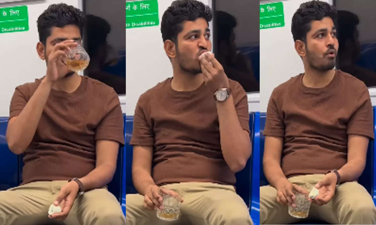 மெட்ரோ ரெயிலில் மது அருந்தும் நபர் - வைரலாக பரவும் வீடியோ உண்மையா?